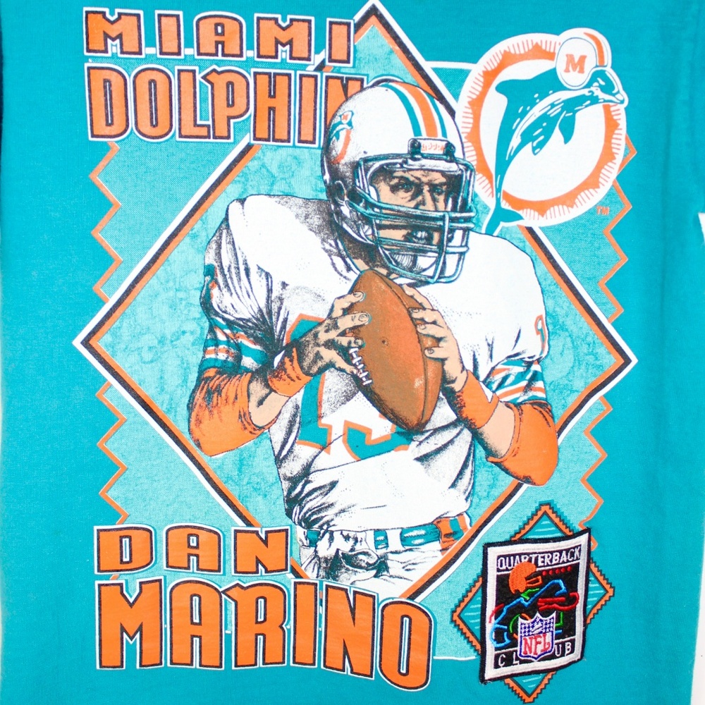 Vintage Dan Marino Miami Dolphins T-Shirt Medium - Picture 2 of 7